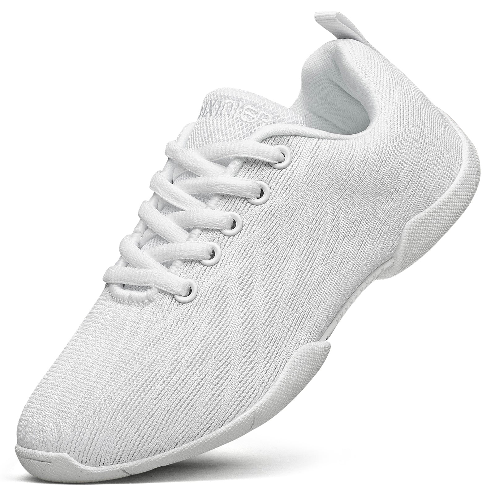 BAXINIER Girls Cheer Shoes White Cheerleading Dance Shoes Lightweight Youth Competition Sneakers Athletic Training Tennis Walking Shoes