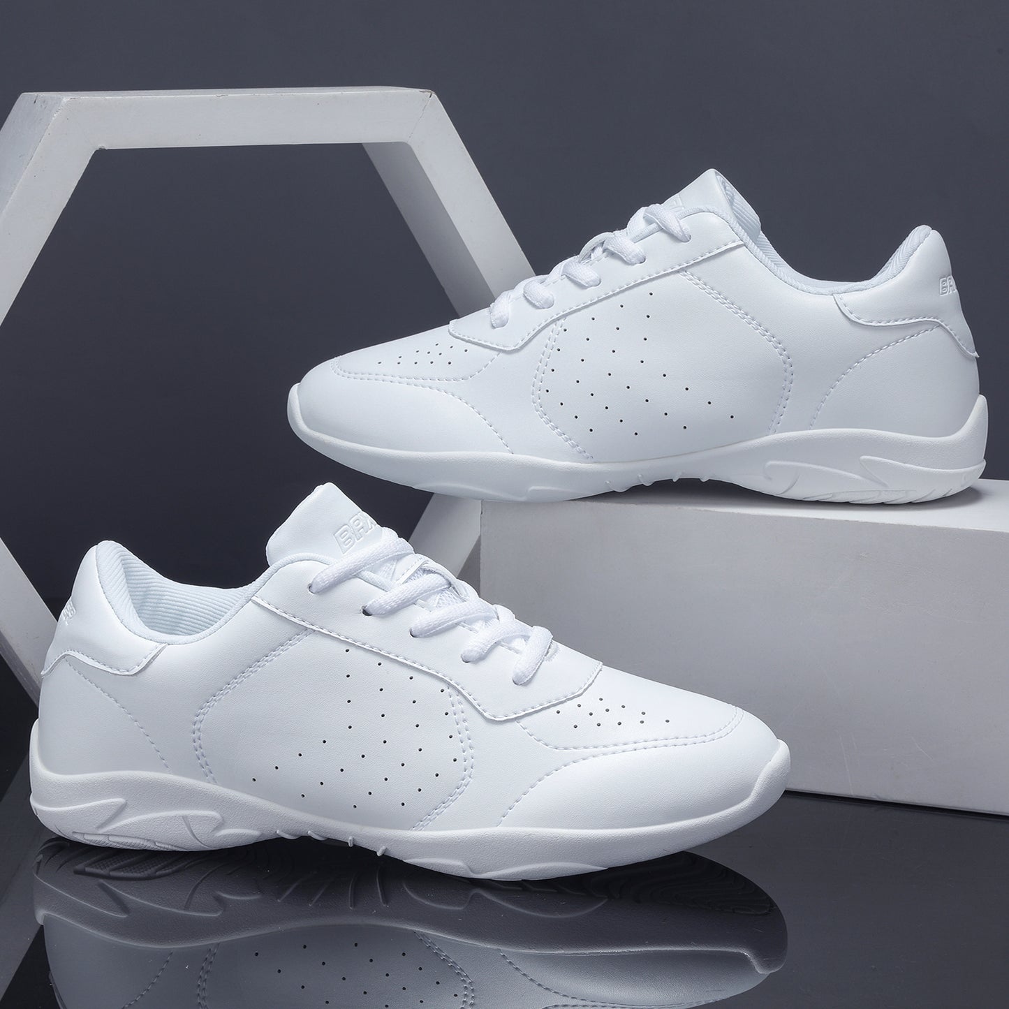 BAXINIER Cheerleading Shoes Lightweight Cheer Sneakers Women Running Sneakers