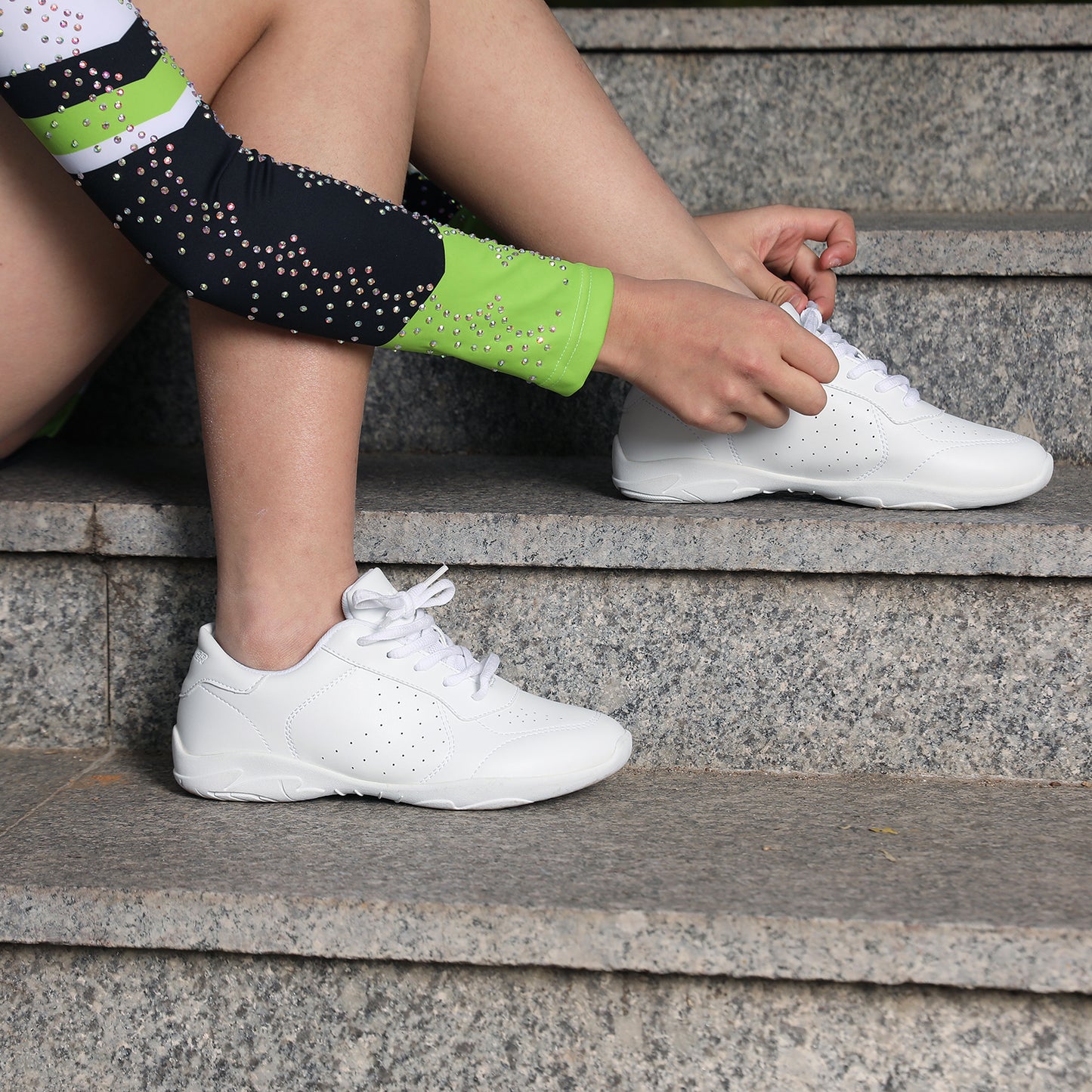 BAXINIER Cheerleading Shoes Lightweight Cheer Sneakers Women Running Sneakers