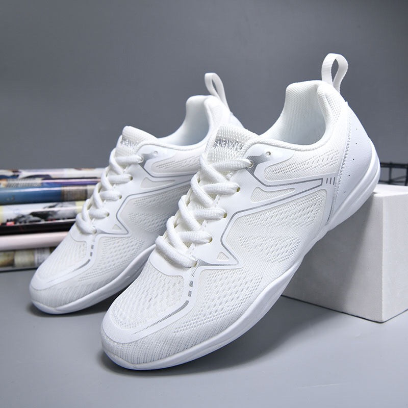 BAXINIER cheer shoes white sports shoes men's and women's competitive comfortable breathable competition shoes