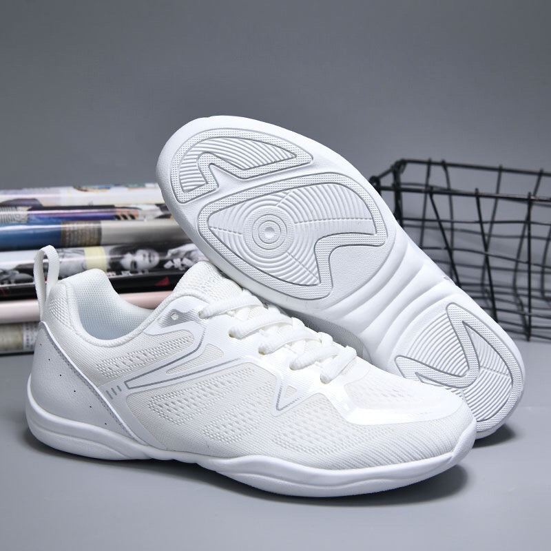 BAXINIER cheer shoes white sports shoes men's and women's competitive comfortable breathable competition shoes