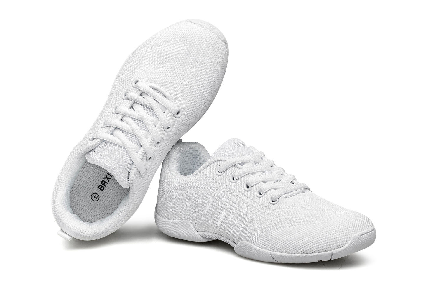 BAXINIER Cheer Shoes for Girls Breathable Cheerleading Competition Sneakers Athletic Training Dance Tennis Walking Shoes for Girls