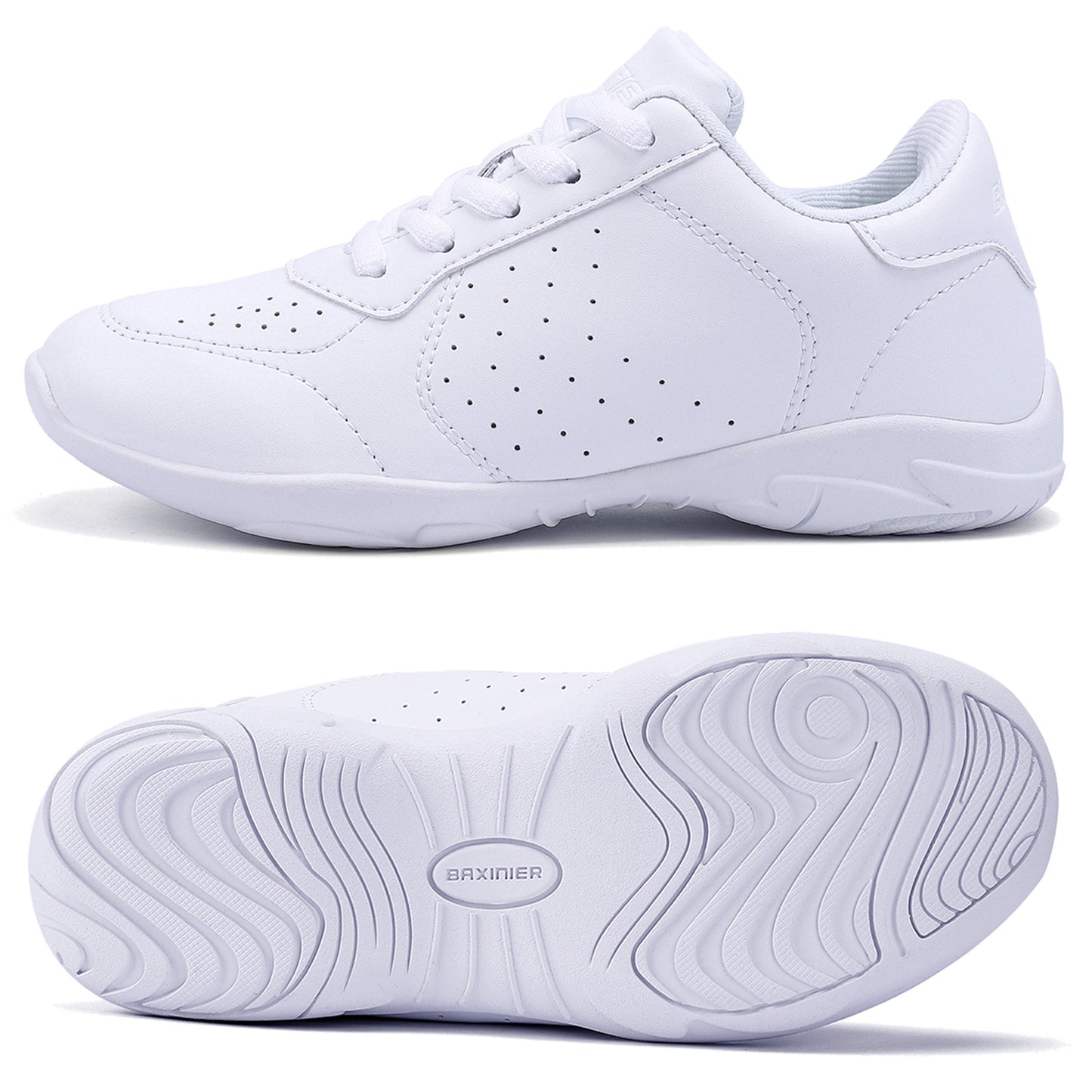 BAXINIER Cheerleading Shoes Lightweight Cheer Sneakers Women Running Sneakers