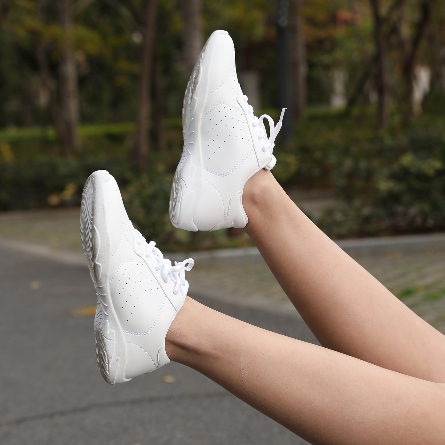 BAXINIER Cheerleading Shoes Lightweight Cheer Sneakers Women Running Sneakers