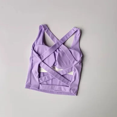 BAXINIER Cheerleading Sports Bra Seamless Sports Bra Sexy Yoga Fitness Top Sports Running Underwear Push-Up Bra Sportswear Bralette Female