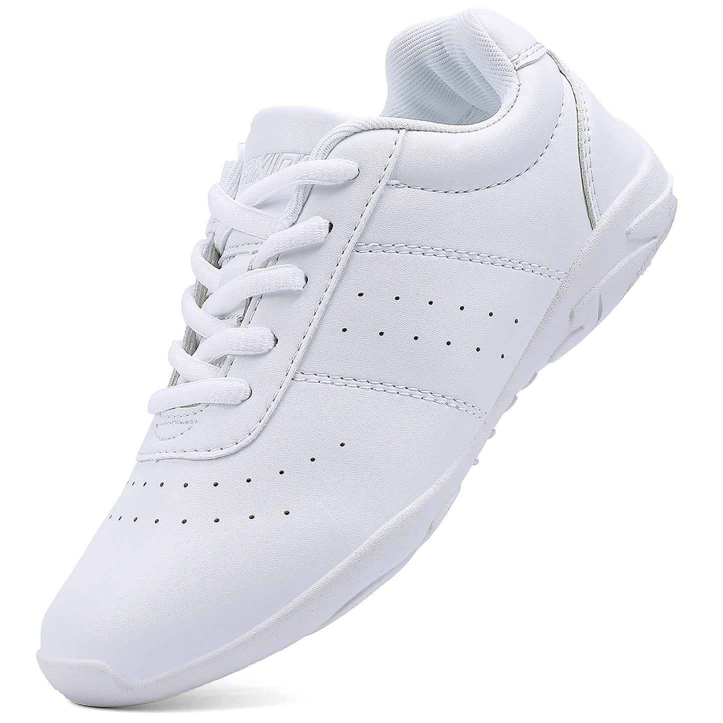 BAXINIER Youth Girls Branco Cheerleading Dança Sapatos Caminhada Respirável Competição Cheer Sneakers