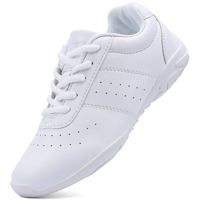 BAXINIER Youth Girls Branco Cheerleading Dança Sapatos Caminhada Respirável Competição Cheer Sneakers
