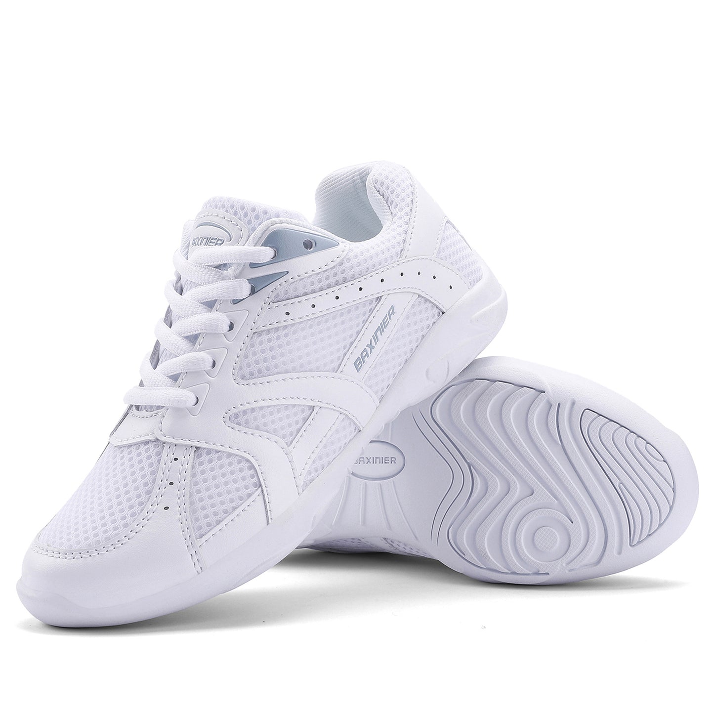 BAXINIER Youth Girls Cheerleading Dancing Shoes Caminhada Respirável Competição Tênis