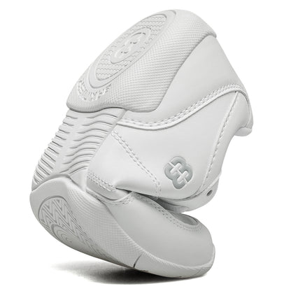 BAXINIER Meninas Branco Cheerleading Shoes Leve Juventude Cheer Competição Tênis Crianças Treinamento Dança Tênis Caminhada Sapatos
