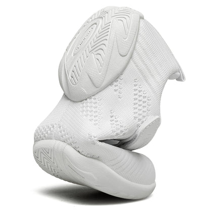 BAXINIER Meninas Branco Cheerleading Shoes Leve Juventude Competição Cheer Sneakers Crianças Treinamento Dança Tênis Tênis