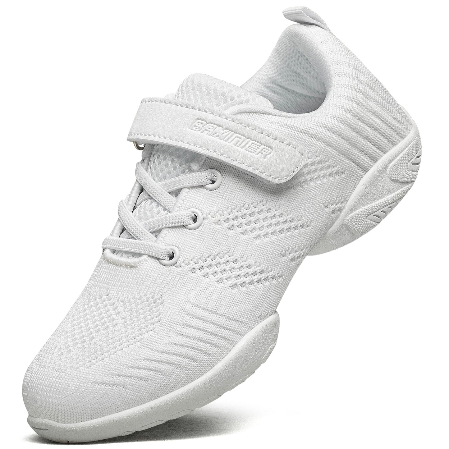 BAXINIER Meninas Branco Cheerleading Shoes Leve Juventude Competição Cheer Sneakers Crianças Treinamento Dança Tênis Tênis