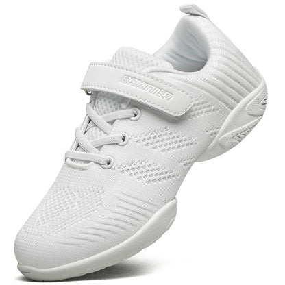 BAXINIER Meninas Branco Cheerleading Shoes Leve Juventude Competição Cheer Sneakers Crianças Treinamento Dança Tênis Tênis