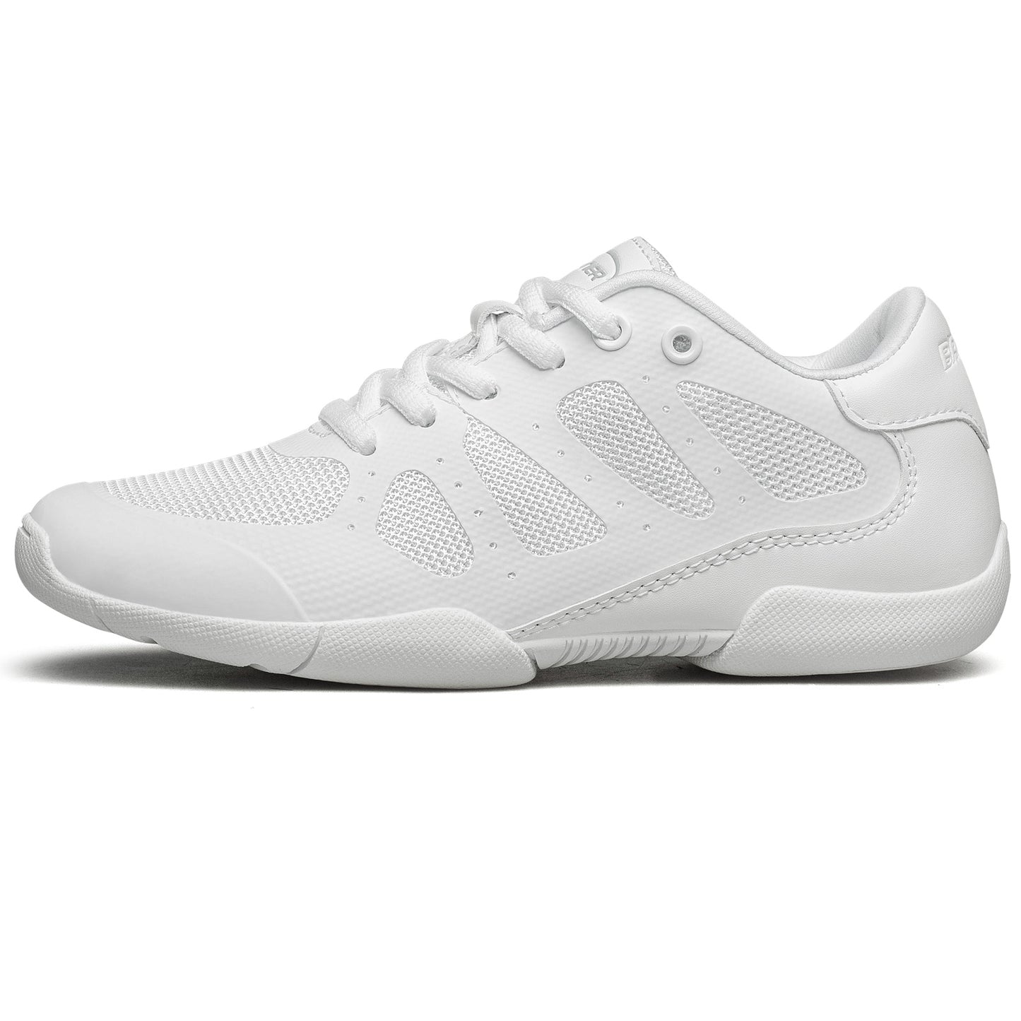 BAXINIER Girls Cheer Shoes Sapatos de dança de torcida brancos Tênis de competição para jovens