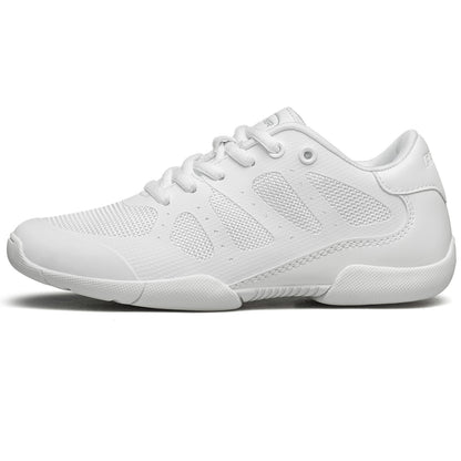 BAXINIER Girls Cheer Shoes Sapatos de dança de torcida brancos Tênis de competição para jovens