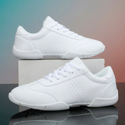 BAXINIER Branco Cheerleading Dança Sapatos Treinamento Atlético Tênis Caminhada Respirável Competição Cheer Sneakers