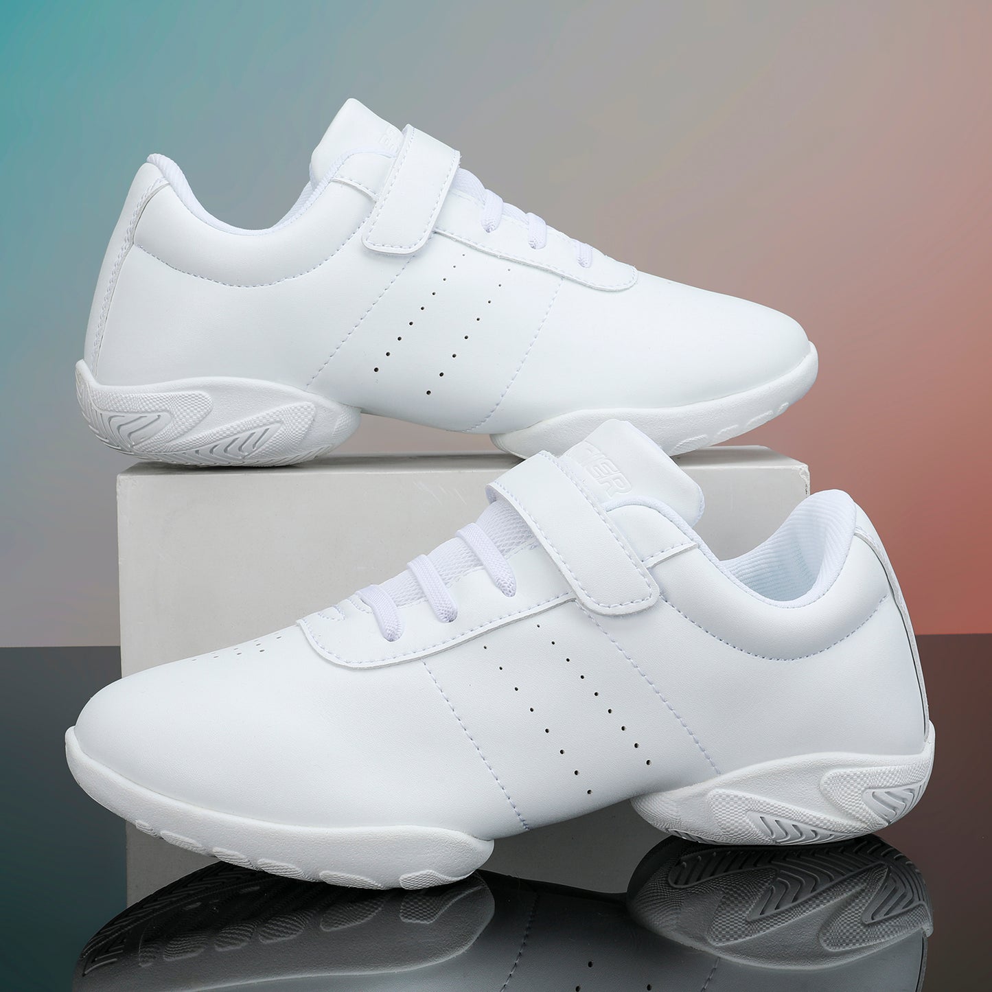 BAXINIER Meninas Cheerleading Dança Sapatos Treinamento Atlético Tênis Respirável Competição Cheer Sneakers