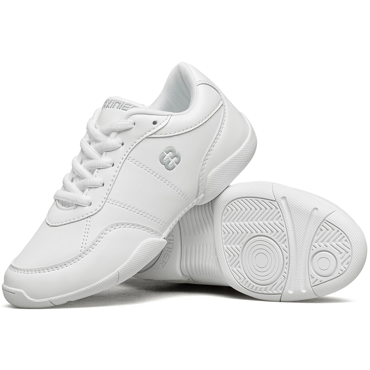 BAXINIER Meninas Branco Cheerleading Shoes Leve Juventude Cheer Competição Tênis Crianças Treinamento Dança Tênis Caminhada Sapatos