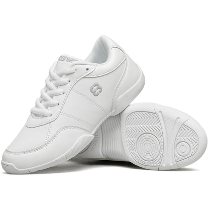 BAXINIER Meninas Branco Cheerleading Shoes Leve Juventude Cheer Competição Tênis Crianças Treinamento Dança Tênis Caminhada Sapatos