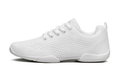 BAXINIER White Cheer Shoes for Womens Cheerleading shoes Girls Youth White Competition Dance Shoe Sports Tennis Training Athletic Flats Breathable Soft comfortable