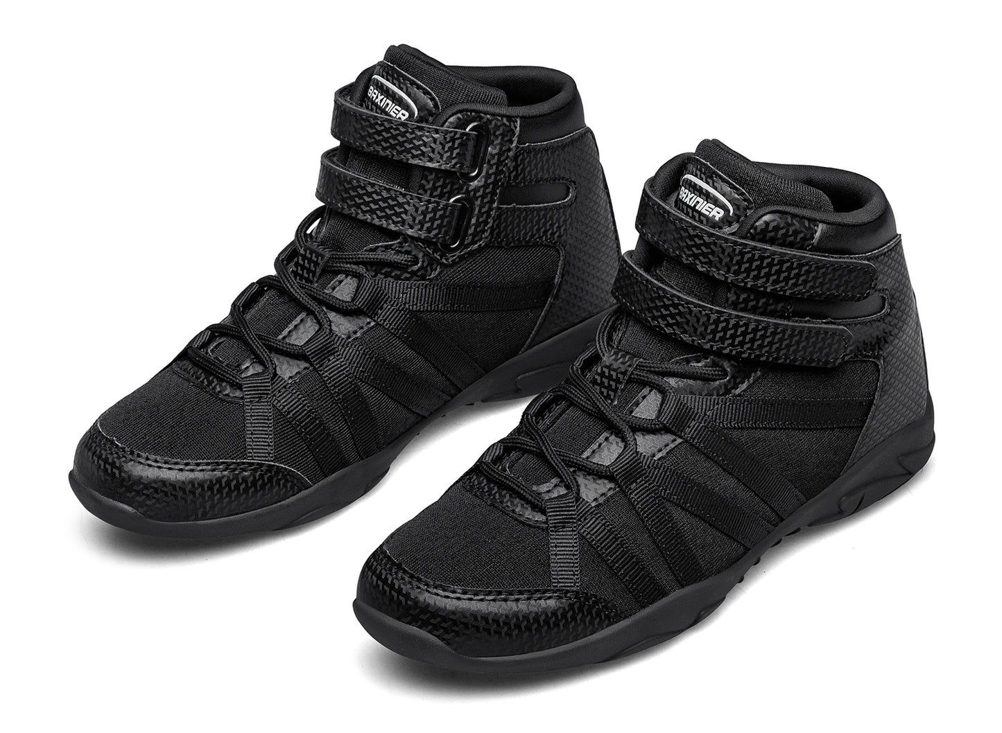 BAXINIER Girls White High Top Cheerleading Shoes Lightweight Youth Cheer Competition Sneakers Training Dance Tennis Shoes