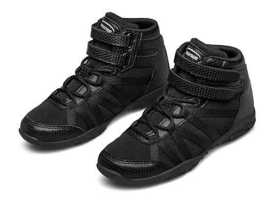 BAXINIER Girls White High Top Cheerleading Shoes Lightweight Youth Cheer Competition Sneakers Training Dance Tennis Shoes