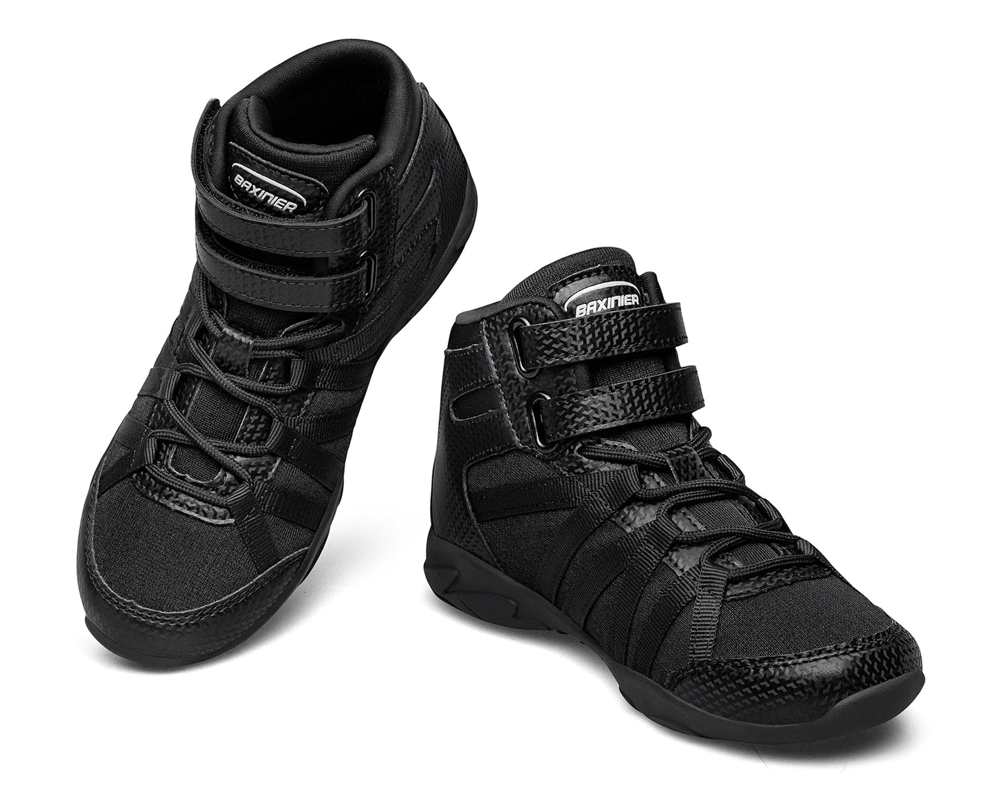 BAXINIER Girls White High Top Cheerleading Shoes Lightweight Youth Cheer Competition Sneakers Training Dance Tennis Shoes