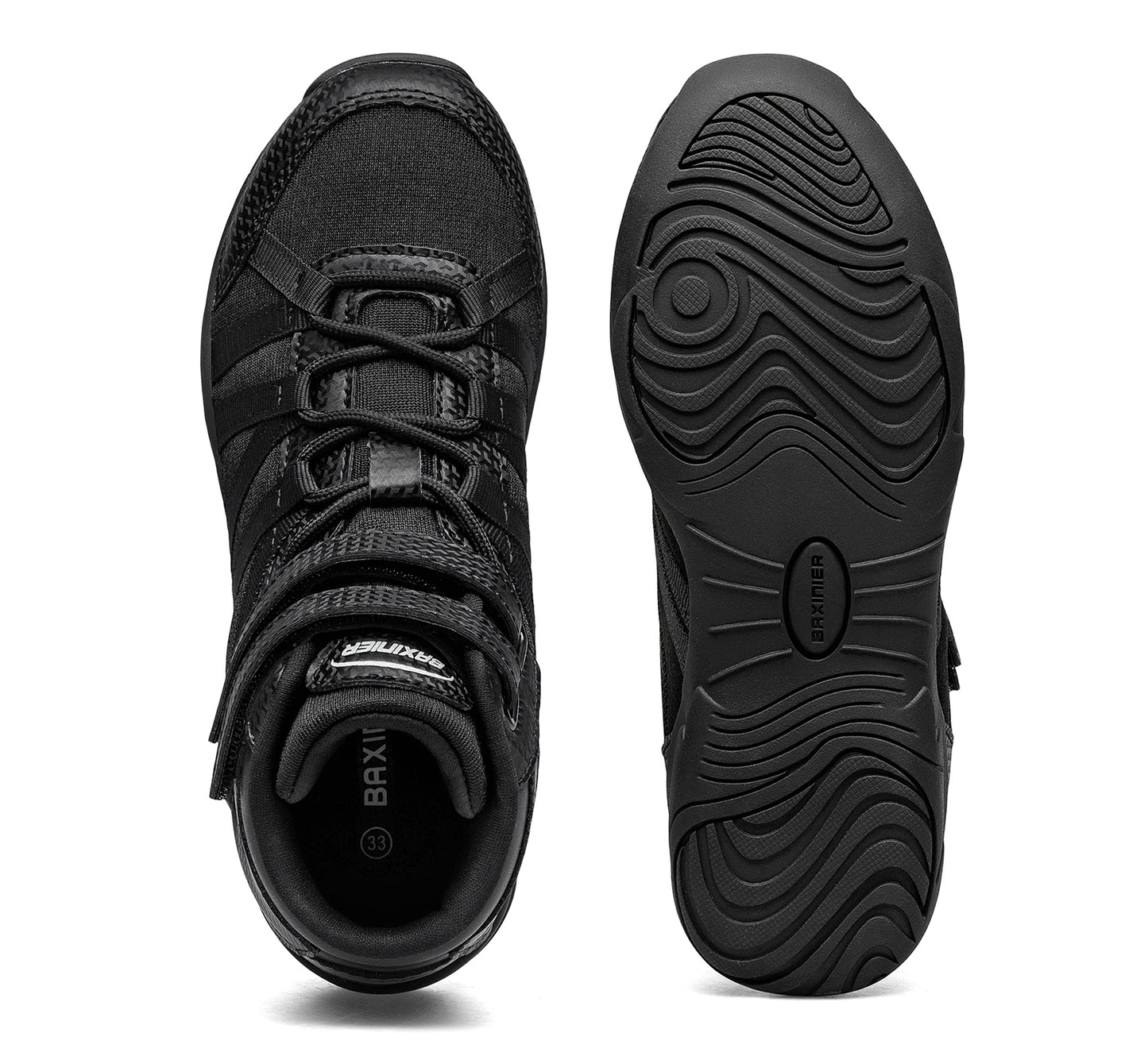 BAXINIER Girls White High Top Cheerleading Shoes Lightweight Youth Cheer Competition Sneakers Training Dance Tennis Shoes