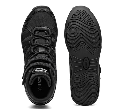 BAXINIER Girls White High Top Cheerleading Shoes Lightweight Youth Cheer Competition Sneakers Training Dance Tennis Shoes