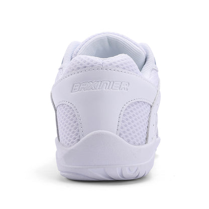 BAXINIER Youth Girls Cheerleading Dancing Shoes Caminhada Respirável Competição Tênis