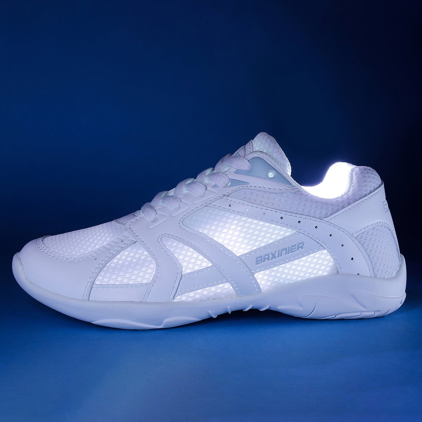 BAXINIER Youth Girls Cheerleading Dancing Shoes Caminhada Respirável Competição Tênis