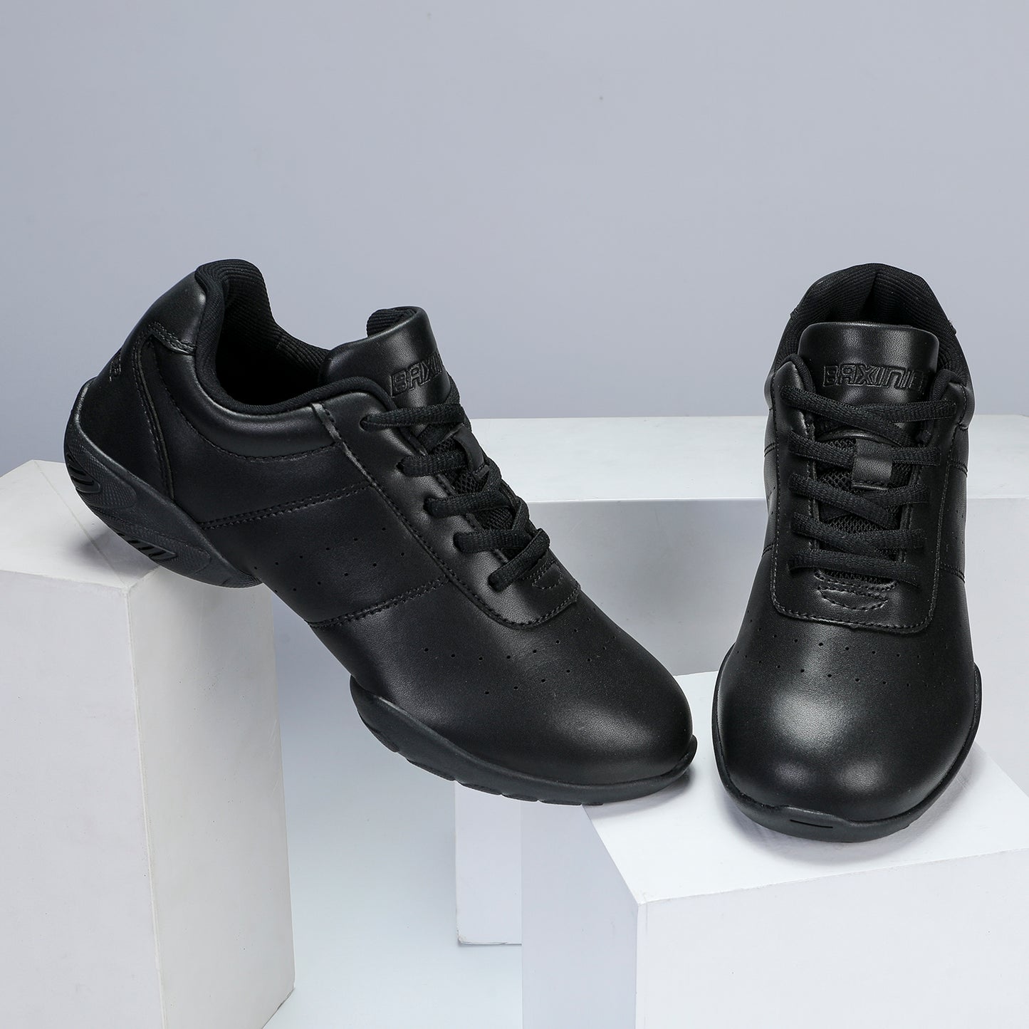 BAXINIER Sapatos de dança de torcida respirável para competição juvenil Tênis de torcida
