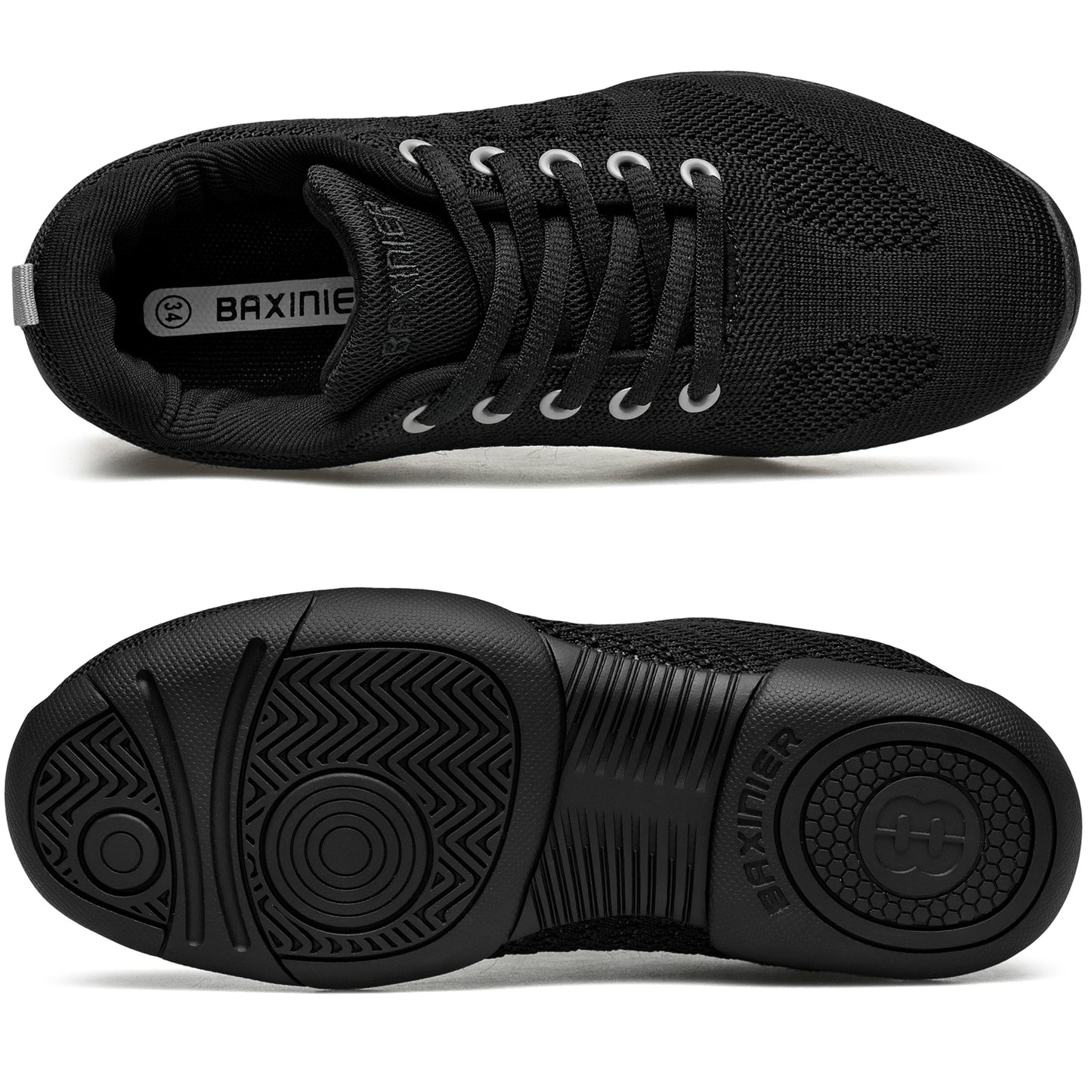 BAXINIER Meninas Branco Malha Cheerleading Dança Sapatos Respirável Juventude Performance Cheer Tênis