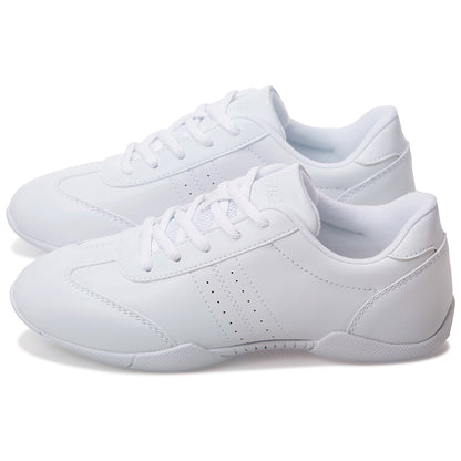 BAXINIER Branco Cheerleading Dança Sapatos Treinamento Atlético Tênis Caminhada Respirável Competição Cheer Sneakers