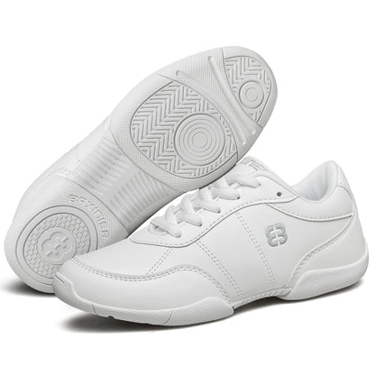 BAXINIER Meninas Branco Cheerleading Shoes Leve Juventude Cheer Competição Tênis Crianças Treinamento Dança Tênis Caminhada Sapatos
