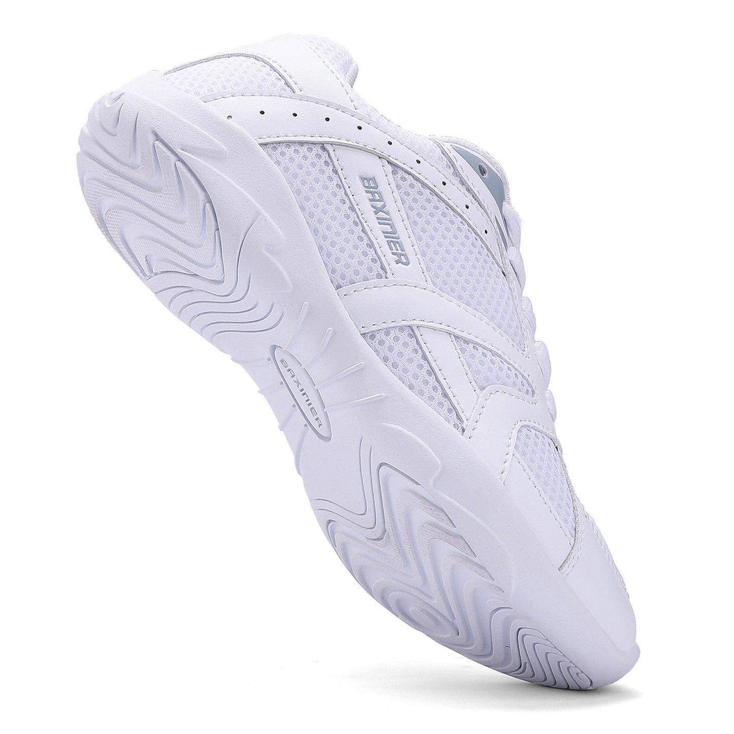 BAXINIER Youth Girls Cheerleading Dancing Shoes Caminhada Respirável Competição Tênis