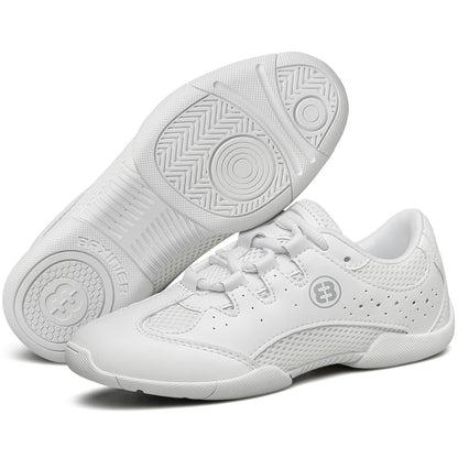 BAXINIER Meninas Branco Cheerleading Shoes Juventude Leve Competição Cheer Sneakers Crianças Respirável Sapatos de Dança