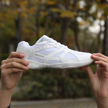 BAXINIER Youth Girls Cheerleading Dancing Shoes Caminhada Respirável Competição Tênis