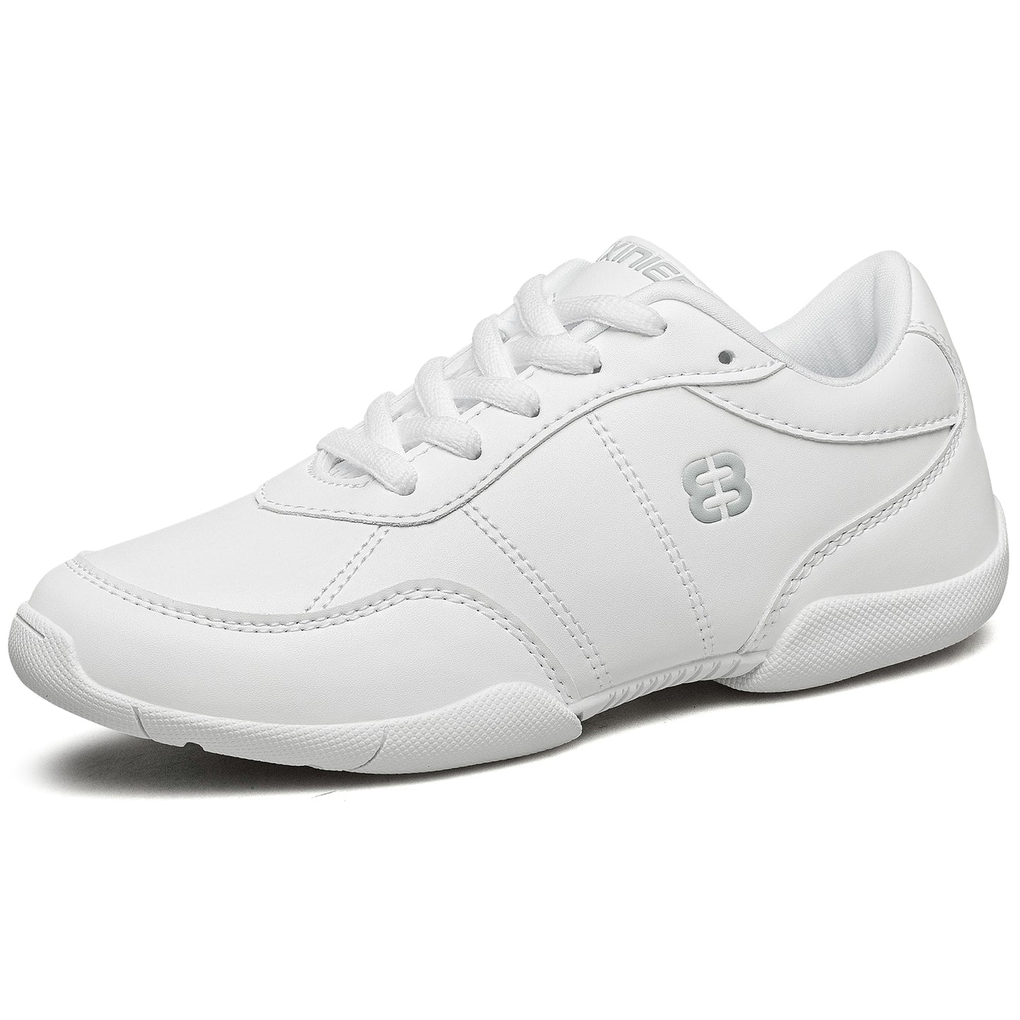 BAXINIER Meninas Branco Cheerleading Shoes Leve Juventude Cheer Competição Tênis Crianças Treinamento Dança Tênis Caminhada Sapatos