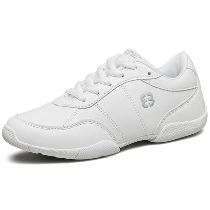 BAXINIER Meninas Branco Cheerleading Shoes Leve Juventude Cheer Competição Tênis Crianças Treinamento Dança Tênis Caminhada Sapatos