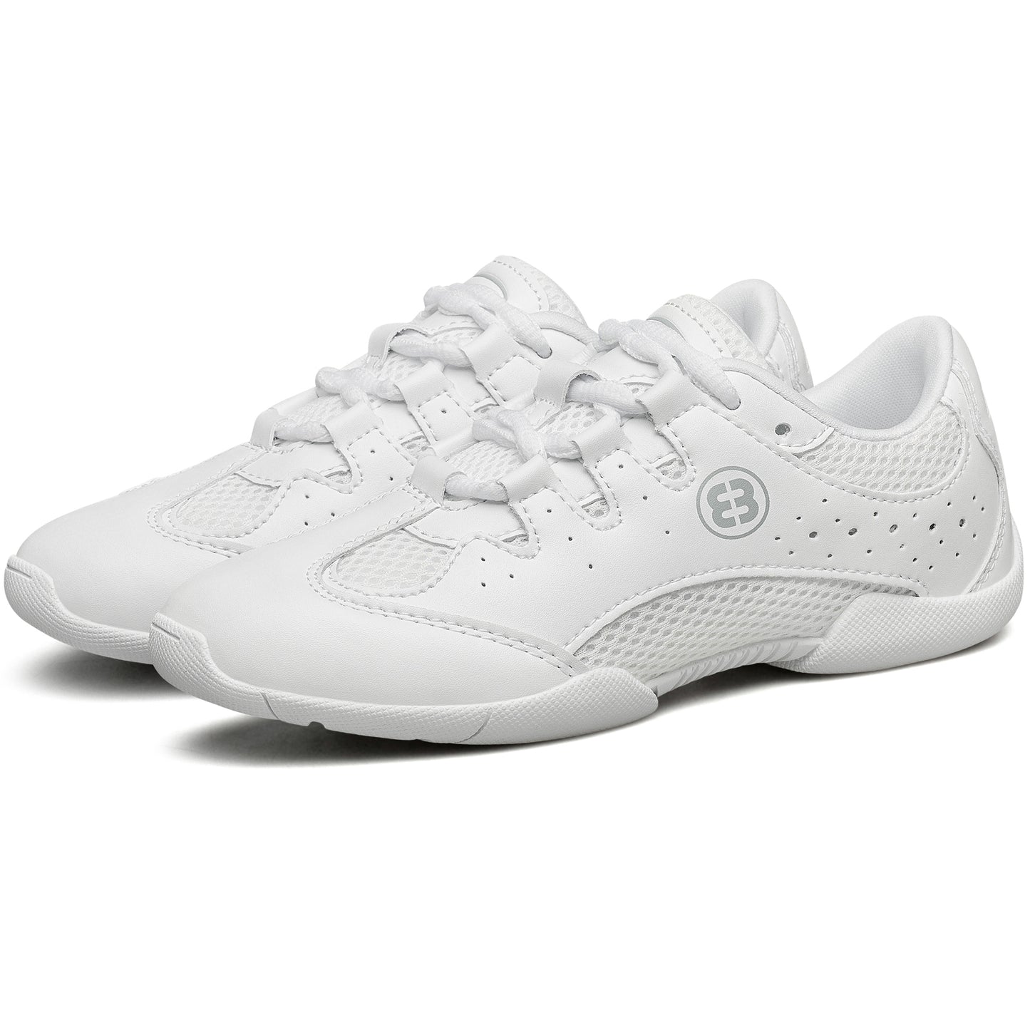 BAXINIER Meninas Branco Cheerleading Shoes Juventude Leve Competição Cheer Sneakers Crianças Respirável Sapatos de Dança