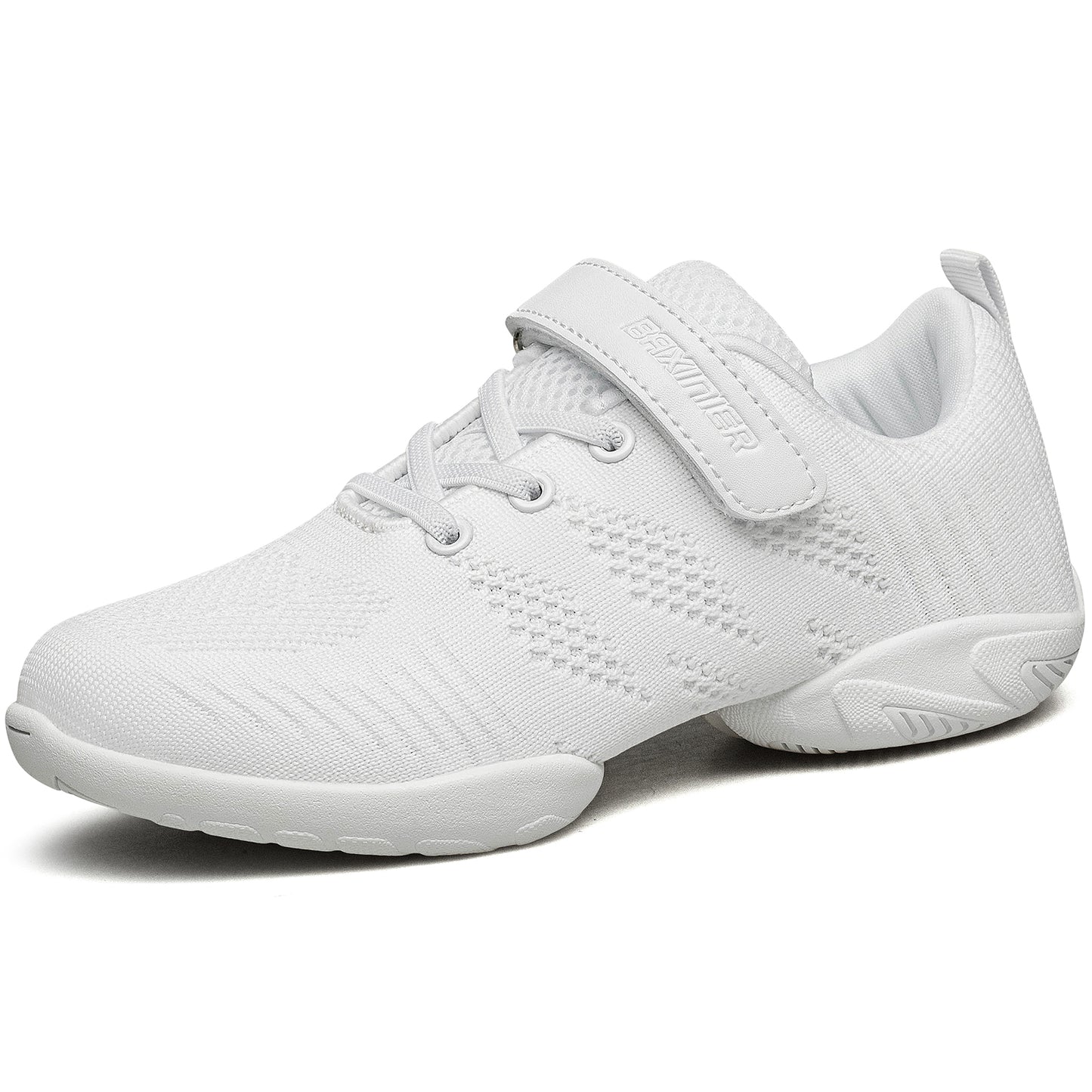 BAXINIER Meninas Branco Cheerleading Shoes Leve Juventude Competição Cheer Sneakers Crianças Treinamento Dança Tênis Tênis