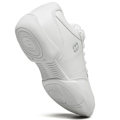 BAXINIER Meninas Branco Cheerleading Shoes Leve Juventude Cheer Competição Tênis Crianças Treinamento Dança Tênis Caminhada Sapatos