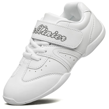 BAXINIER Meninas Branco Cheerleading Shoes Leve Juventude Competição Cheer Sneakers Crianças Treinamento Dança Tênis Esporte Sapatos