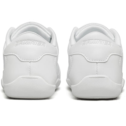BAXINIER Girls Cheer Shoes Sapatos de dança de torcida brancos Tênis de competição para jovens