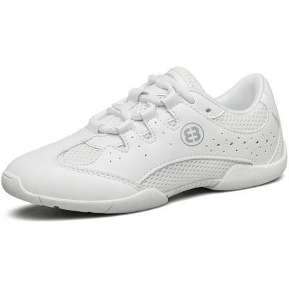 BAXINIER Meninas Branco Cheerleading Shoes Juventude Leve Competição Cheer Sneakers Crianças Respirável Sapatos de Dança