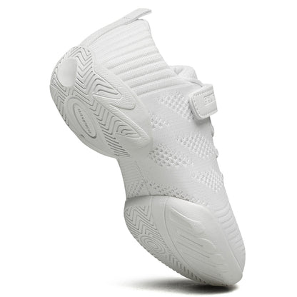 BAXINIER Meninas Branco Cheerleading Shoes Leve Juventude Competição Cheer Sneakers Crianças Treinamento Dança Tênis Tênis