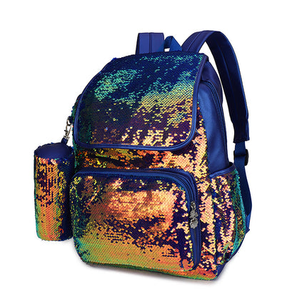 BAXINIER popular cheerleading super quente mochilas femininas novas mochilas de lantejoulas moda bolsa de viagem versátil mochila de estudante 