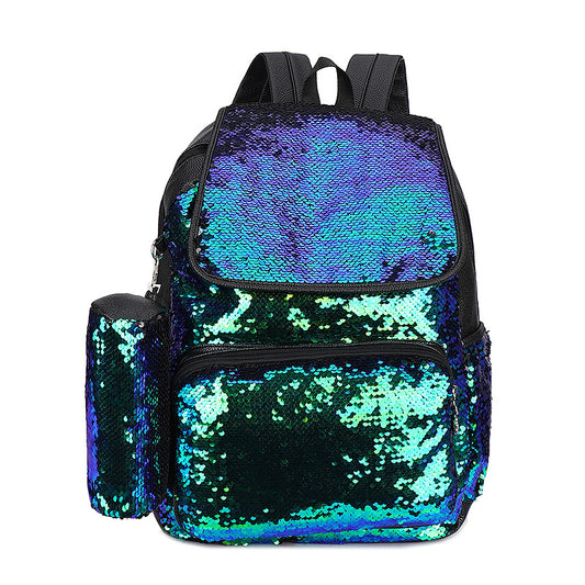 BAXINIER popular cheerleading super hot backpacks women's new sequined backpacks fashion travel bag versatile student backpack