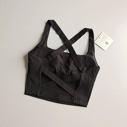 BAXINIER Cheerleading Sports Bra Seamless Sports Bra Sexy Yoga Fitness Top Sports Running Underwear Push-Up Bra Sportswear Bralette Female