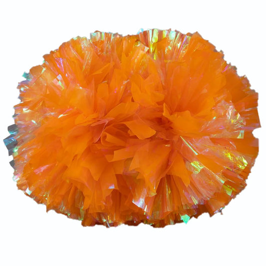 BAXINIER Flower Ball Cheerleader Pom Poms（6pair） Flower Ball Handle Rainbow Colorful Refueling Props
